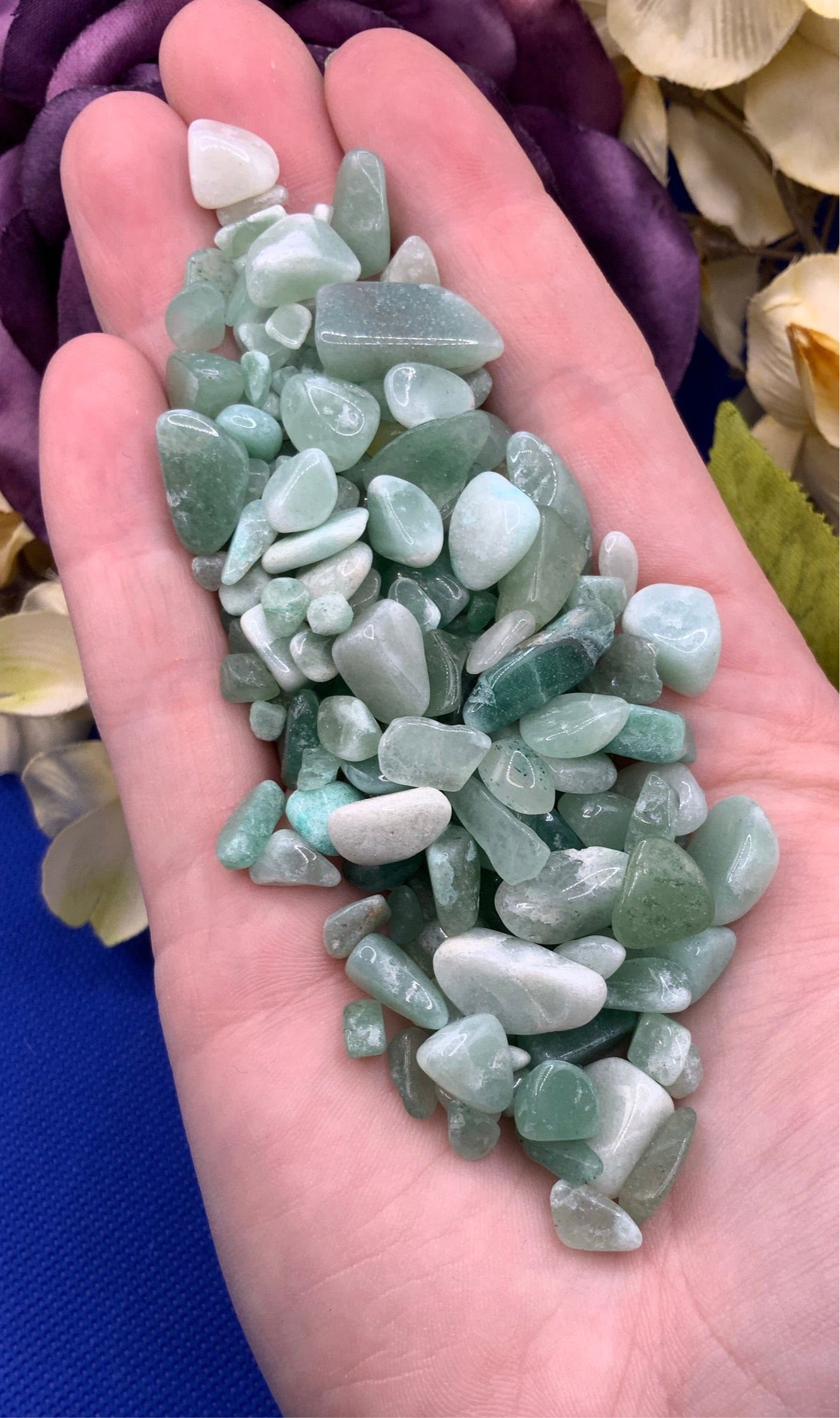 Green Adventurine Crystal Chips - Medium - A Grade - Neatos Elements