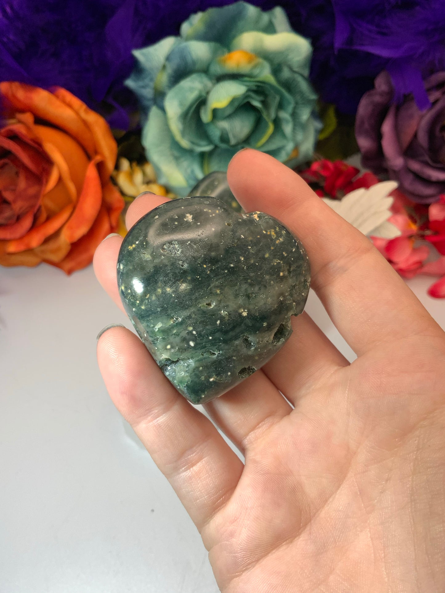 Australian Ocean Jasper Hearts - Neatos Elements