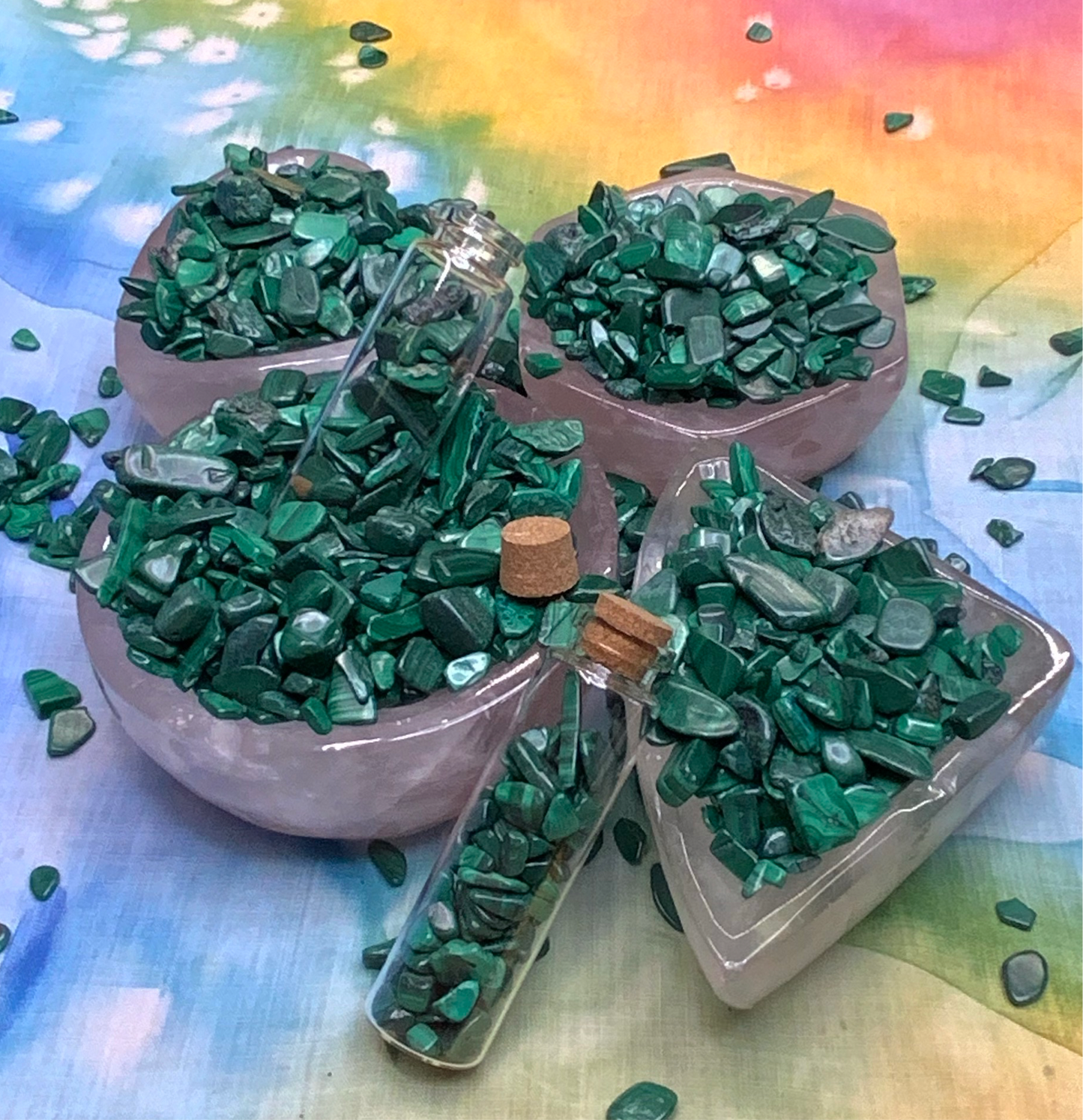 Malachite Crystal Chips - Medium - A Grade - Neatos Elements