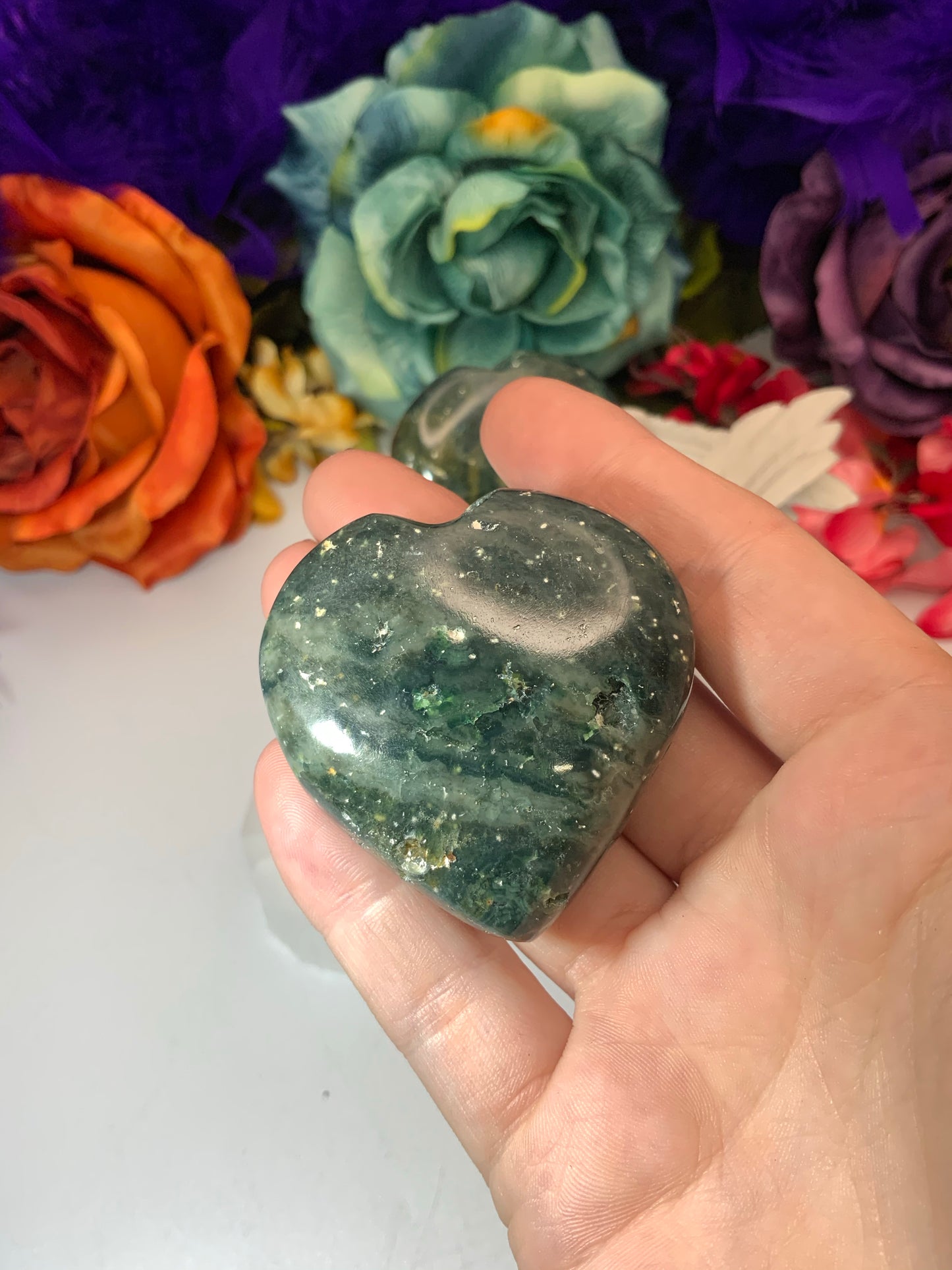 Australian Ocean Jasper Hearts - Neatos Elements