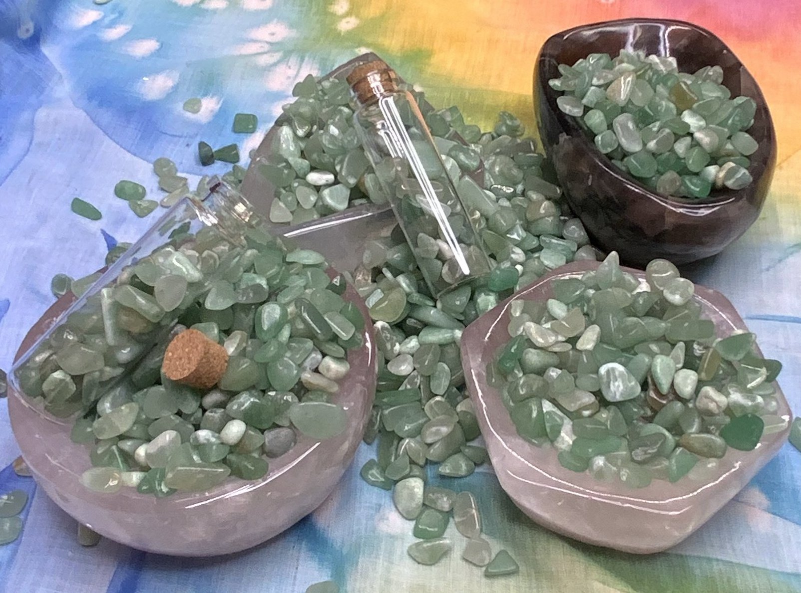 Green Adventurine Crystal Chips - Medium - A Grade - Neatos Elements