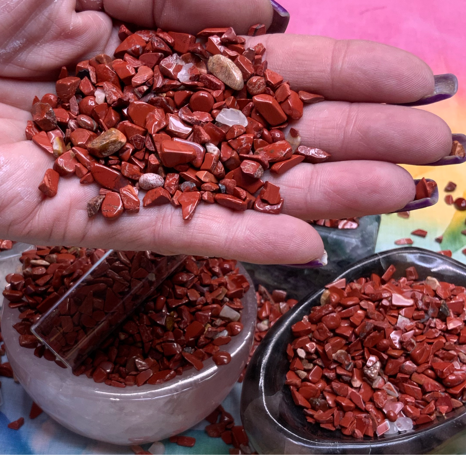 Red Jasper Crystal Chips - Small - A Grade - Neatos Elements