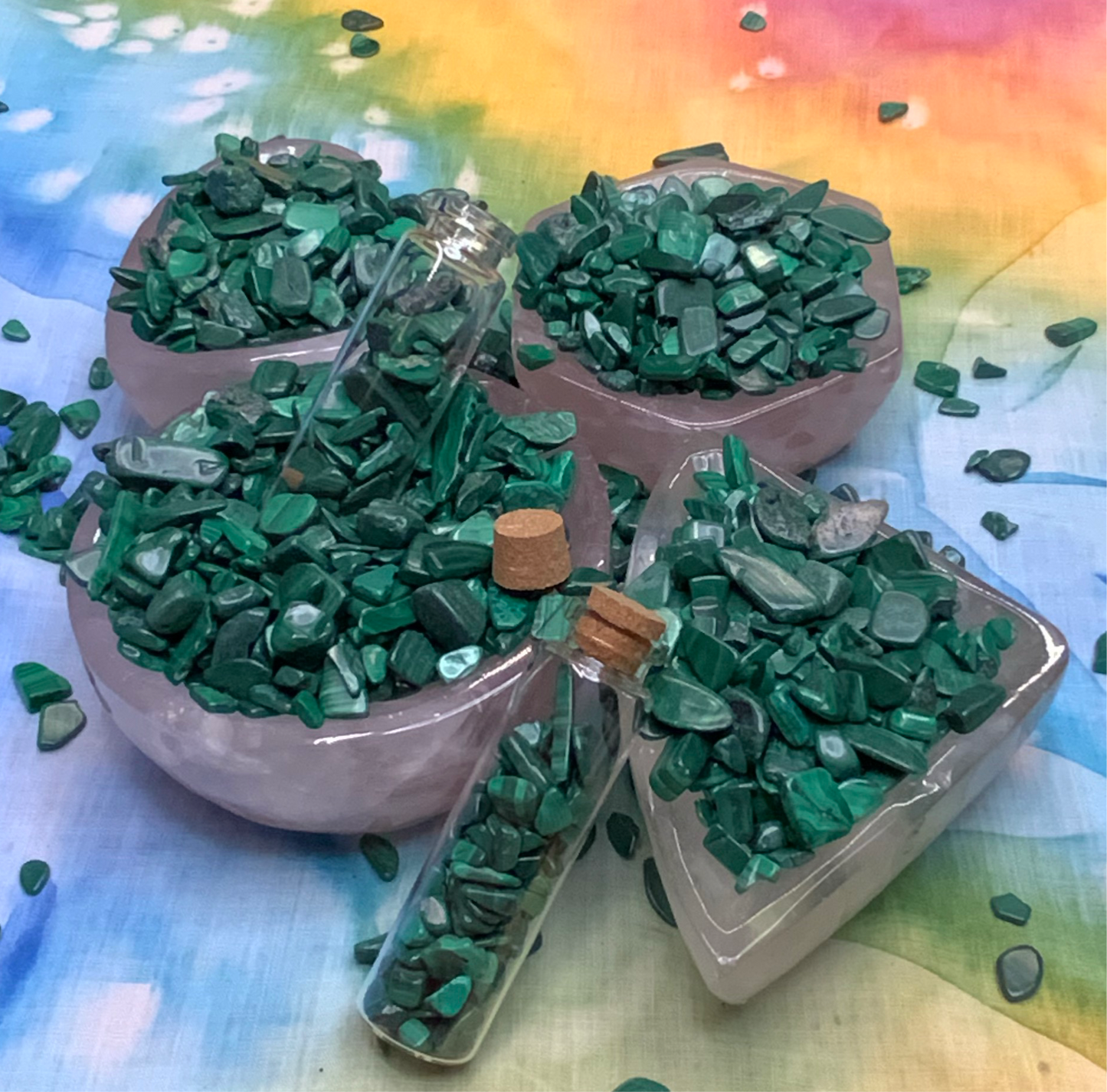 Malachite Crystal Chips - Medium - A Grade - Neatos Elements