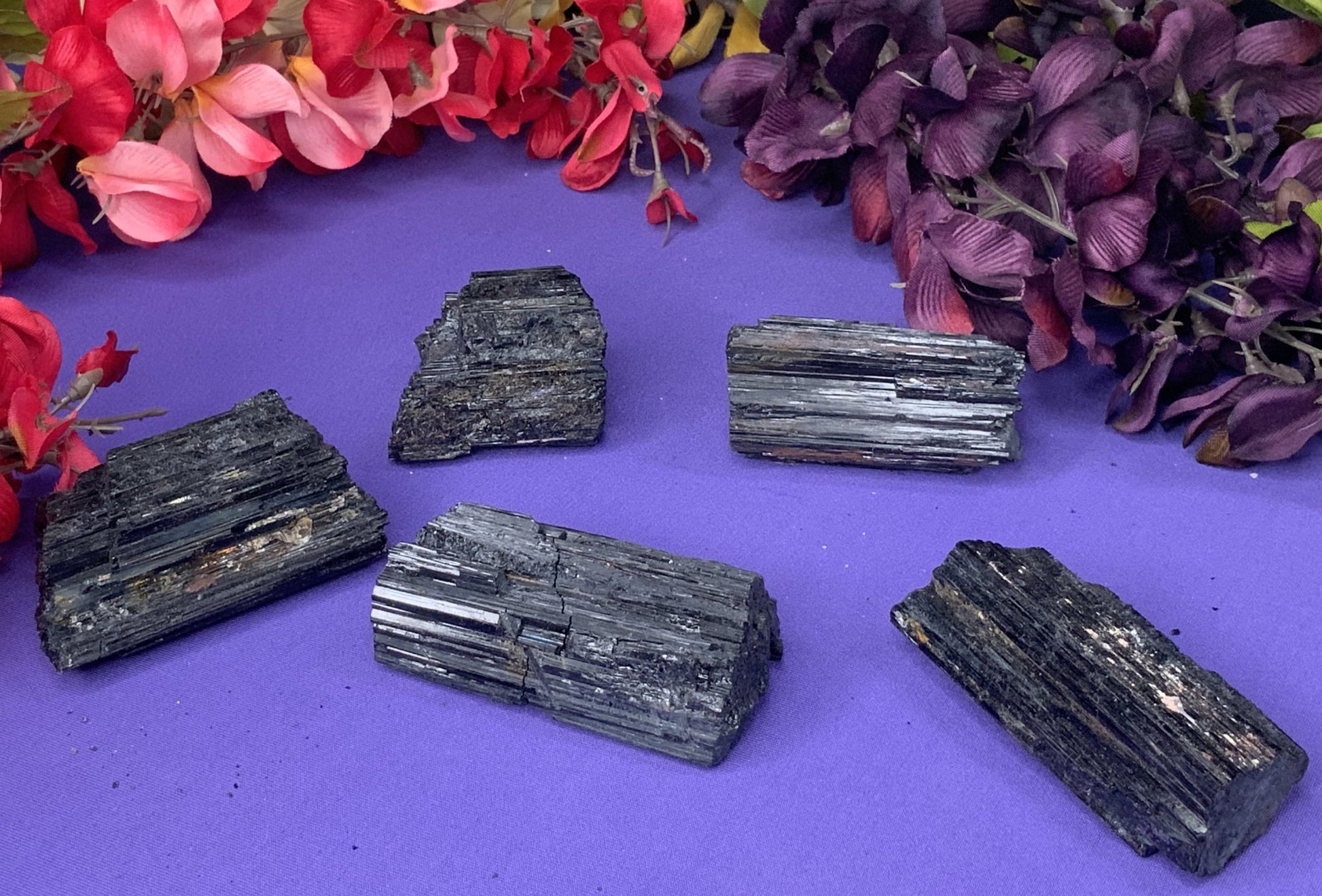 Large Black Tourmaline Chunks - Neatos Elements