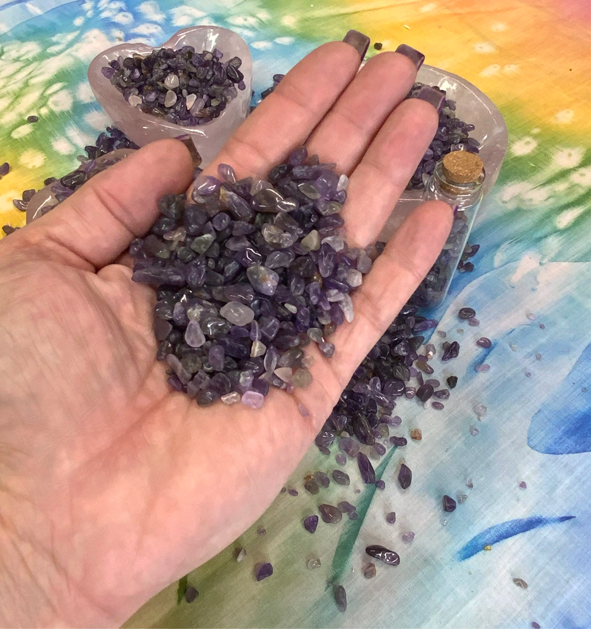 Amethyst Crystal Chips - XSmall - A Grade - Neatos Elements