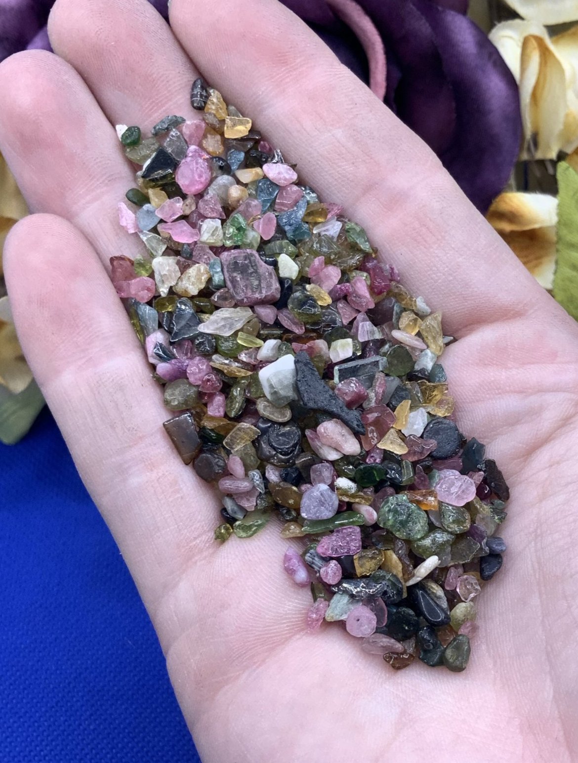 Watermelon Tourmaline Crystal Chips - XSmall - AA Grade - Neatos Elements