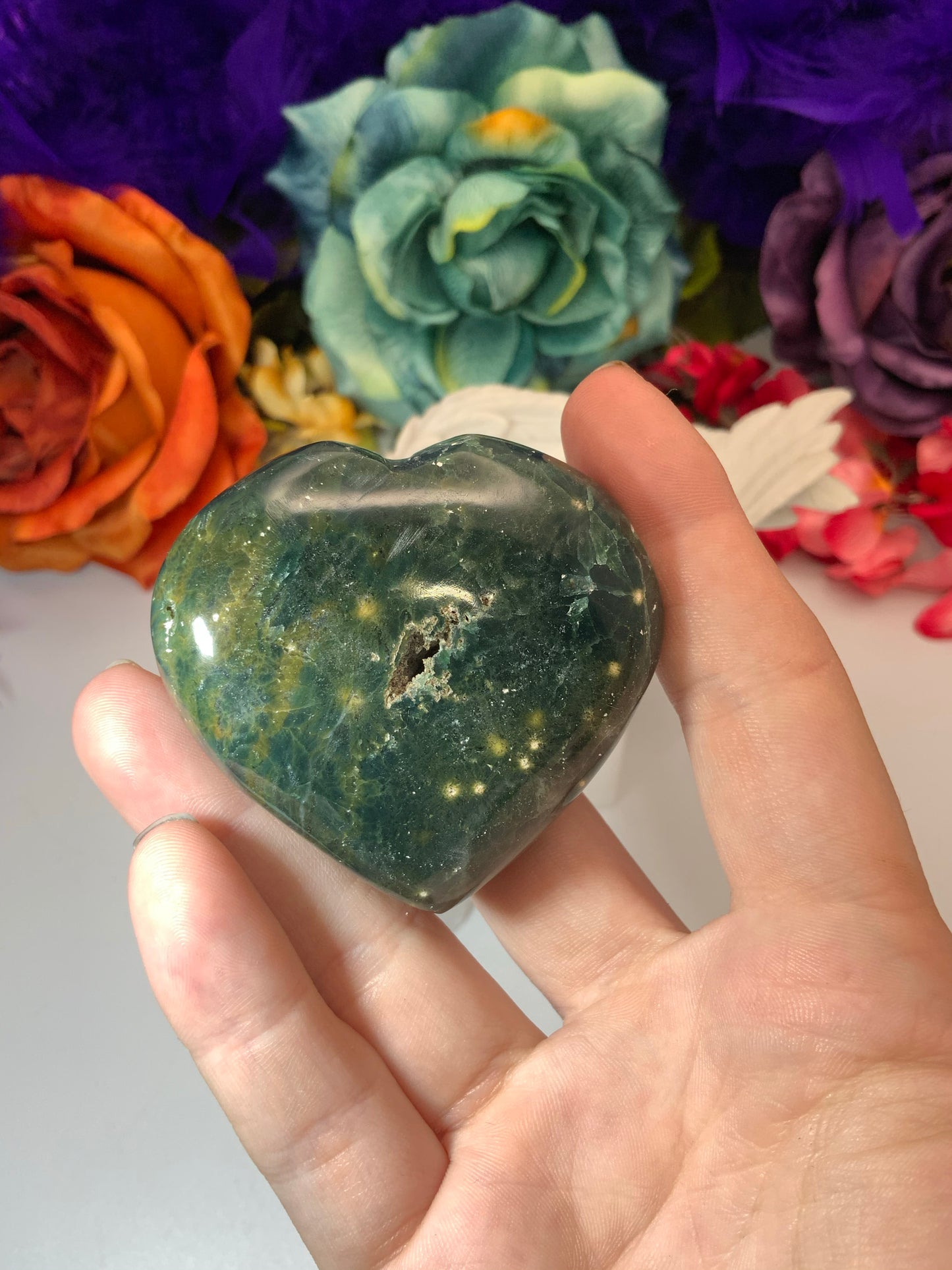 Australian Ocean Jasper Hearts - Neatos Elements